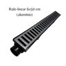 Ralo Linear Piscina Sifonado 6X50Cm Coletor Cinza E Grelha - 1