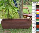 Ver imagem 6 de Kit 2 Vaso Planta 100x30 Jardineira Floreira Polietileno BGPLASTICOS FERRUGEM 017