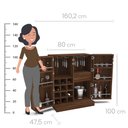 Ver imagem 6 de Bar com Adega e Porta Taças 2 Portas Tokyo