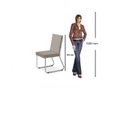 Ver mais imagens de Conjunto Sala de Jantar Mesa Ortenia Tampo Vidro com 6 Cadeiras Dinah New Cinza/Cromado