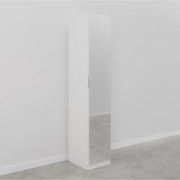 Guarda Roupa Modulado 1 Porta com Espelho 6 Prateleiras Hera Cabecasa Madeiramadeira - 9