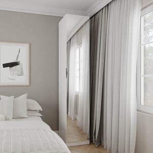 Guarda Roupa Modulado 1 Porta com Espelho 6 Prateleiras Hera CabeCasa MadeiraMadeira