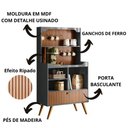 Ver imagem 2 de Cantinho do Café Rubi Armário para Cozinha Cinza Perolizado/tauari Ripado