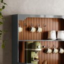 Ver imagem 5 de Cantinho do Café Rubi Armário para Cozinha Cinza Perolizado/tauari Ripado