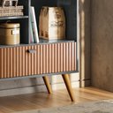 Ver imagem 4 de Cantinho do Café Rubi Armário para Cozinha Cinza Perolizado/tauari Ripado