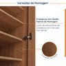 Guarda Roupa Modulado 1 Porta com Espelho 6 Prateleiras Hera CabeCasa MadeiraMadeira - 7