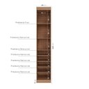 Ver imagem 4 de Guarda Roupa Modulado 1 Porta com Espelho 6 Prateleiras Hera CabeCasa MadeiraOriginals