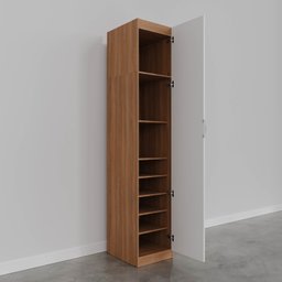 Guarda Roupa Modulado 1 Porta com Espelho 6 Prateleiras Hera CabeCasa MadeiraMadeira - 10