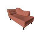 Ver imagem 4 de Recamier Decorativo Divã Amsterdã 147cm Lado Direito Bouclé Terracota