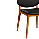 Ver imagem 4 de Cadeira para Mesa de Jantar Tami 48cm Madeira Maciça | Preto - Sallar Home