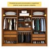 Guarda Roupa Casal 6 Portas 5 Gavetas 275cm Ariel Yescasa  - 5