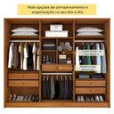 Ver imagem 6 de Guarda Roupa Casal 6 Portas 5 Gavetas 275cm Ariel Yescasa