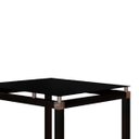 Ver imagem 3 de Conjunto De Mesa Com 4 Cadeiras Malva Tampo De Vidro 75cm Preto Artefamol 9993 - ASSENTO PRETO
