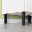 Ver mais imagens de Armário de Cozinha em Aço com Vidro e Bancada 6 Portas 2 Gavetas 195 x 105cm Pratika Itatiaia Branco
