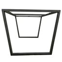 Ver imagem 2 de Base de Ferro P/ Mesa de Jantar Estilo Industrial - Modelo Trapezio - Pintura Eletrostática