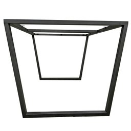 Base de Ferro P/ Mesa de Jantar Estilo Industrial - Modelo Trapezio - Pintura Eletrostática - 2