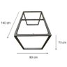 Base de Ferro P/ Mesa de Jantar Estilo Industrial - Modelo Trapezio - Pintura Eletrostática - 6
