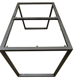 Base de Ferro P/ Mesa de Jantar Estilo Industrial - Modelo Trapezio - Pintura Eletrostática - 1