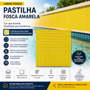 Ver imagem 2 de Pastilha de Vidro Fosca de 32cm x 32cm Rende Glass Mosaic Amarelo