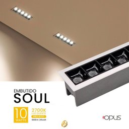 Spot Recuado de Embutir Led Quadrado 10w 2700k Picco Bivolt - 2 Spot Recuado de Embutir Led Quadrado 10w 2700k Picco Bivolt - 2