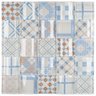 Kit Pastilha de Vidro Patchwork com 11 Placas de 30cm x 30cm Rende 1m² Glass Mosaic  - 1