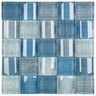 Pastilha de Vidro Patchwork de 30cm X 30cm Rende  Glass Mosaic - 1