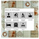 Ver imagem 4 de Pastilha de Vidro Patchwork de 30cm x 30cm Glass Mosaic Marrom