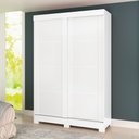 Ver imagem 1 de Guarda-roupa Solteiro Turim 2 Portas Branco - Atualle
