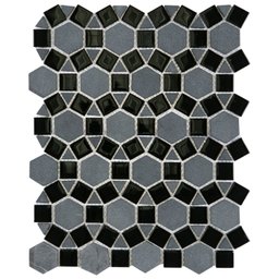 Kit Pastilha de Vidro Rembrandt com 13 Placas de 24cm X 31cm Rende 1m² Glass Mosaic - 1