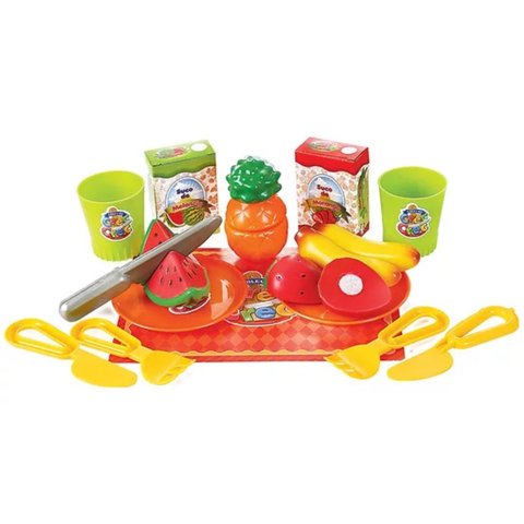 Brinquedo Salada de Frutas Comidinhas que Cortam Crec Crec Big Star
