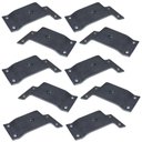 Ver imagem 7 de Kit 10 Chapinhas Inclinada 10º Pés Palito Rosca 5/16 Zincada