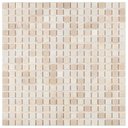 Ver imagem 1 de Pastilha de Marmore Slim de 30cm x 30cm Rende Glass Mosaic Marrom/Crema Marfil
