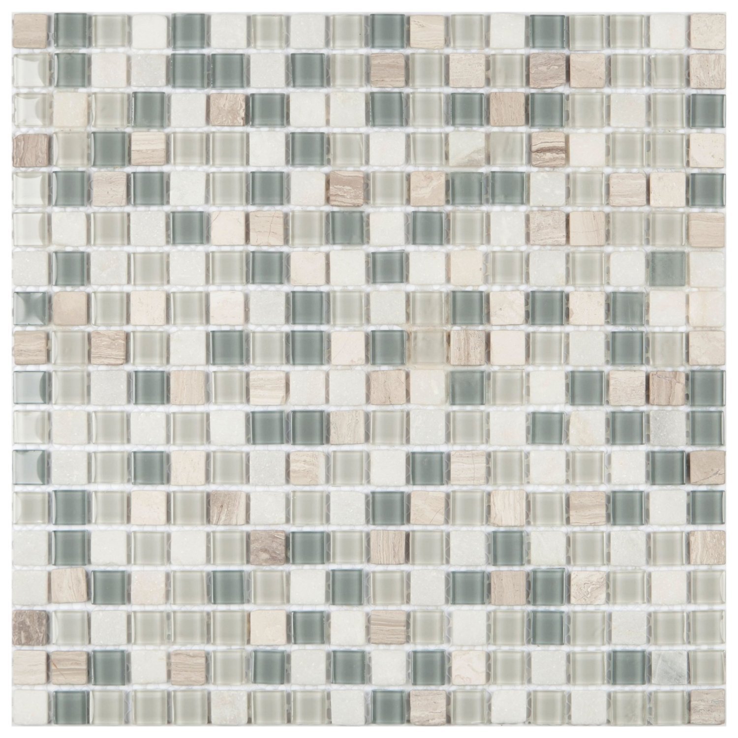 Pastilha de Mármore Slim Glass Mosaic