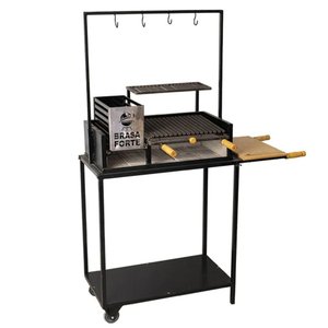 Churrasqueira Brasa Forte Parrilha Pequena Preto