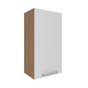 Ver imagem 2 de Armário Aéreo Multiuso para Cozinha 40cm 1 Porta Freijó Branco Cz3118