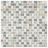 Kit Pastilha de Marmore Slim com 11 Placas de 30cm x 30cm Rende 1m² Glass Mosaic  - 1