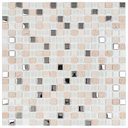 Ver imagem 1 de Pastilha de Marmore e Inox de 30cm X 30cm Rende  Glass Mosaic