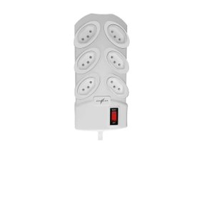 Filtro de Linha 6 Tomadas Ruler6 sem Usb Cinza Bivolt Daneva