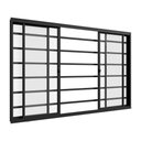 Ver imagem 3 de Janela de alumínio Classic 04 folhas com grade preto - 100(A)x200(L)