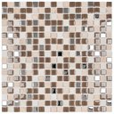 Ver imagem 1 de Pastilha de Marmore e Inox de 30cm X 30cm Rende Glass Mosaic