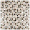 Ver imagem 1 de Pastilha de Marmore e Inox de 30cm X 30cm Rende Glass Mosaic
