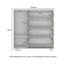 Ver imagem 7 de Cômoda Infantil 1 Porta e 4 Gavetas Picolé Multimóveis Bb2895 Branco