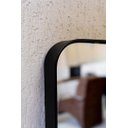 Ver imagem 3 de Espelho com Moldura em Metal Retangular com Cantos Arredondados Mobília Express Grande Rosé