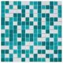 Ver imagem 1 de Pastilha de Vidro Oasis de 31cm x 31cm Rende Glass Mosaic Colorido/Branco/Verde
