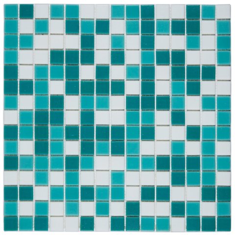 Pastilha de Vidro Oasis de 31cm X 31cm Rende Glass Mosaic