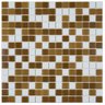 Pastilha de Vidro Oasis de 31cm X 31cm Rende  Glass Mosaic - 1