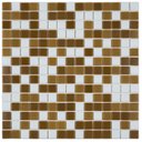 Ver imagem 1 de Pastilha de Vidro Oasis de 31cm x 31cm Rende Glass Mosaic Colorido/Branco/Marrom/Bege