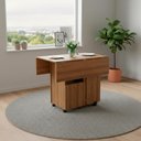 Ver imagem 7 de Mesa Tampo Dobrável 90x90 Cm B50 Mell Novam