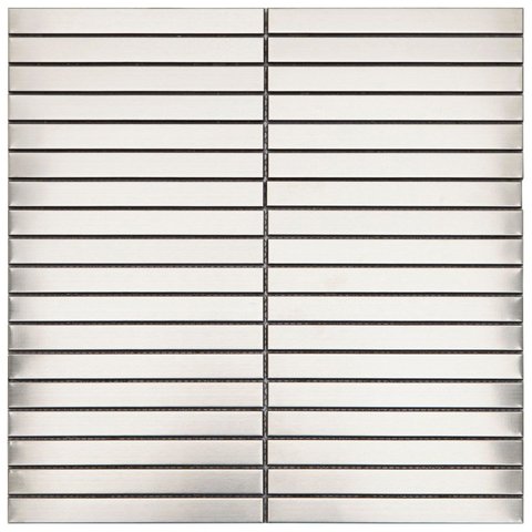 Pastilha de Vidro e Metal de 29cm x 29cm Rende Glass Mosaic