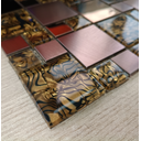 Ver imagem 6 de Pastilha de Vidro e Metal de 29cm x 29cm Rende  Glass Mosaic